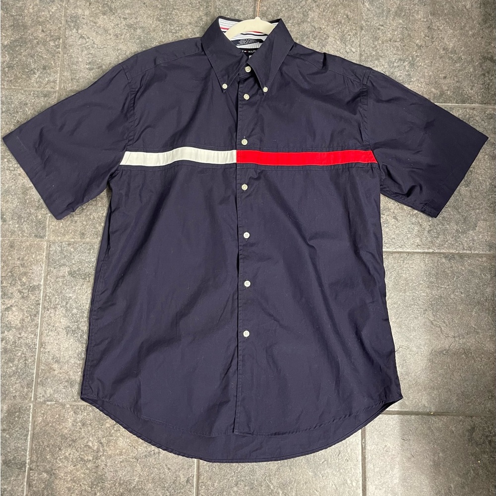 🖤TOMMY HILFIGER Button Down Short Sleeve Shirt